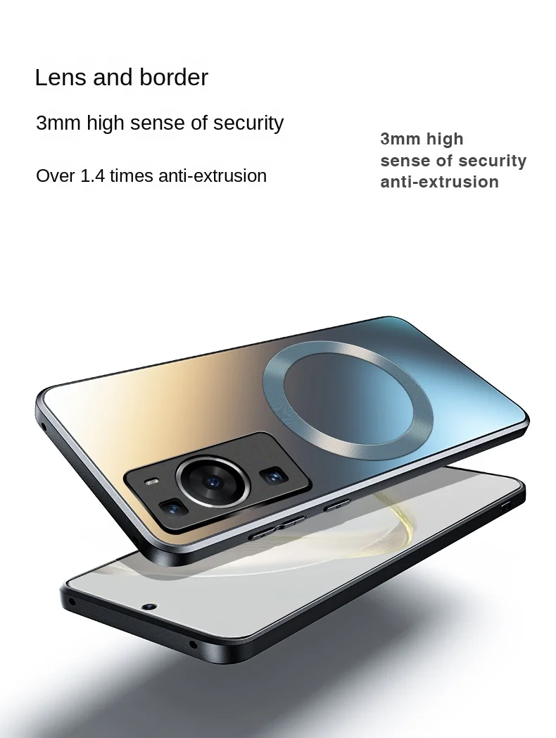 Sleek Magnetic Wireless Charging Protective Case - Hard Matte Finish