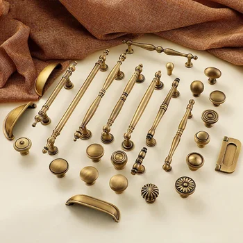 Antique Brass Cabinet Handles 1