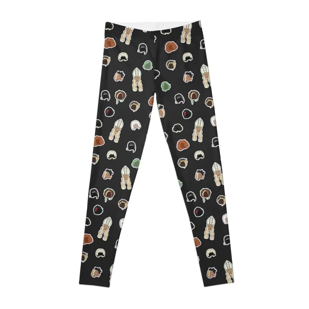 

Moira's Wigs Pattern Leggings sport set sports tennis for Womens Leggings