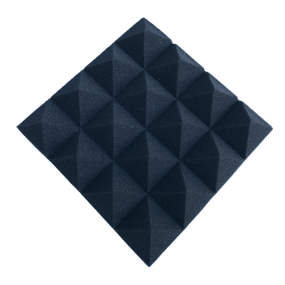 Soundproof foam 24PCS 25x25x5CM Acoustic Foam Soundproof 16 Pyramid Studio Absorption Sound Proof Treatment Panel Tile Protective Sponge