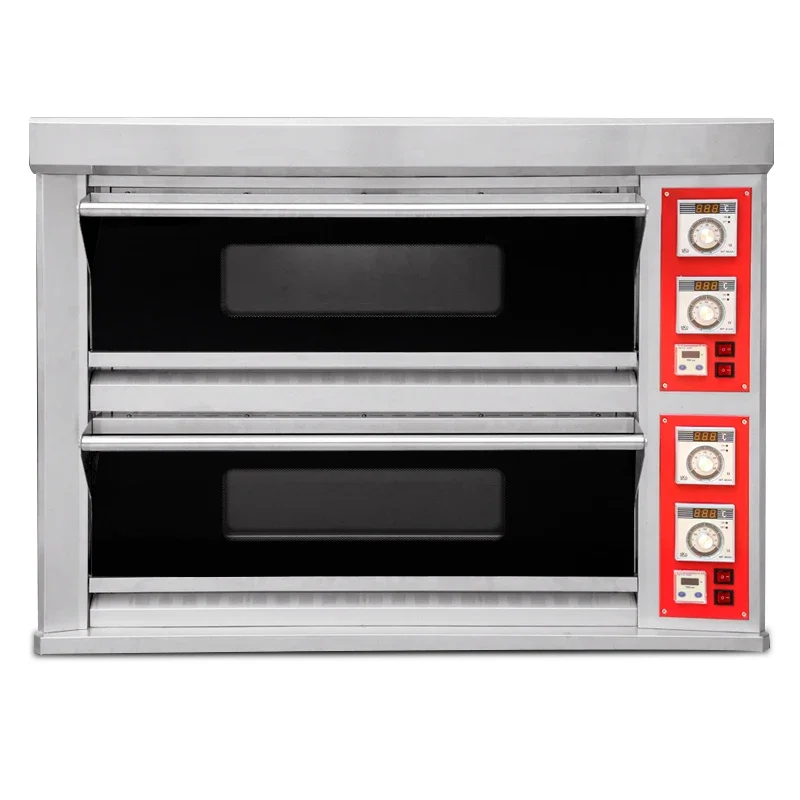 Digital Display Temperature Controller Commercial Bakery Deck Oven / Electric Pizza Oven For Sale