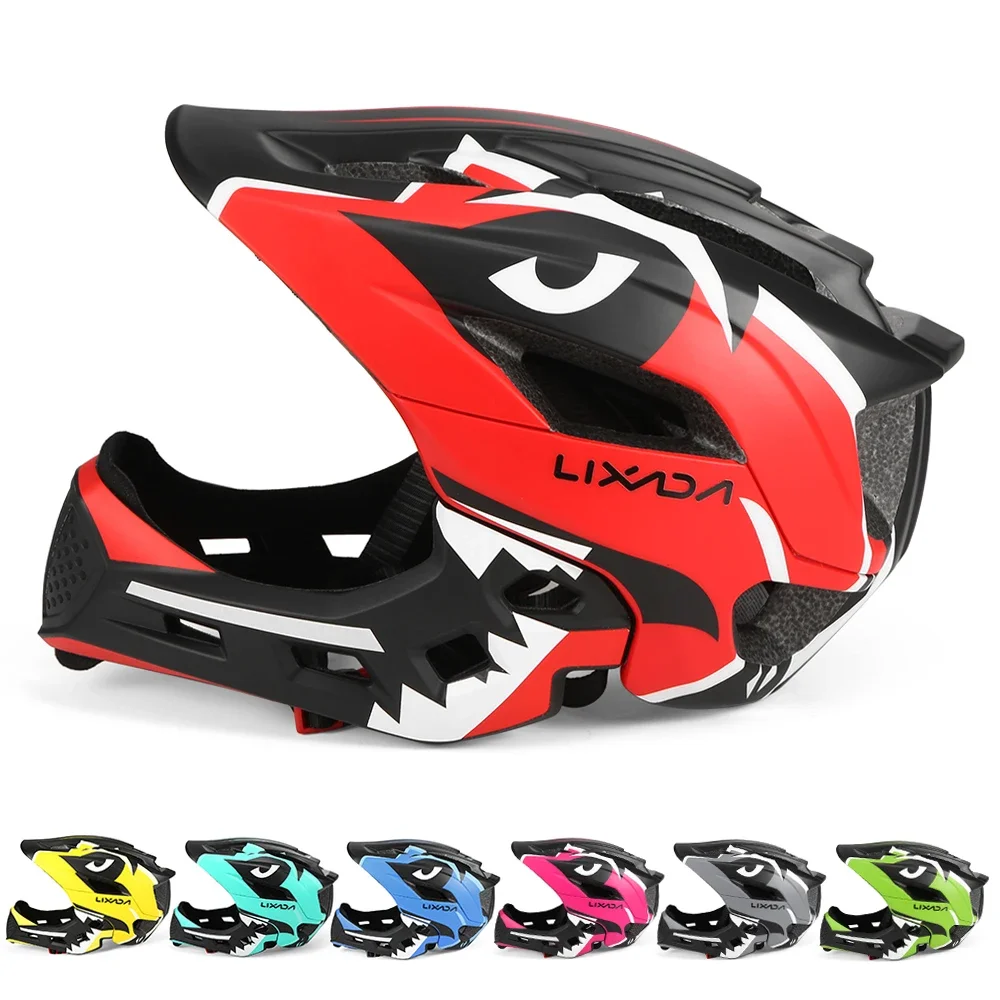 

Детский съемный велосипедный шлем на все лицо, детский спортивный велосипедный шлем для горного велосипеда, Bmx, мотоциклетный скейтборд