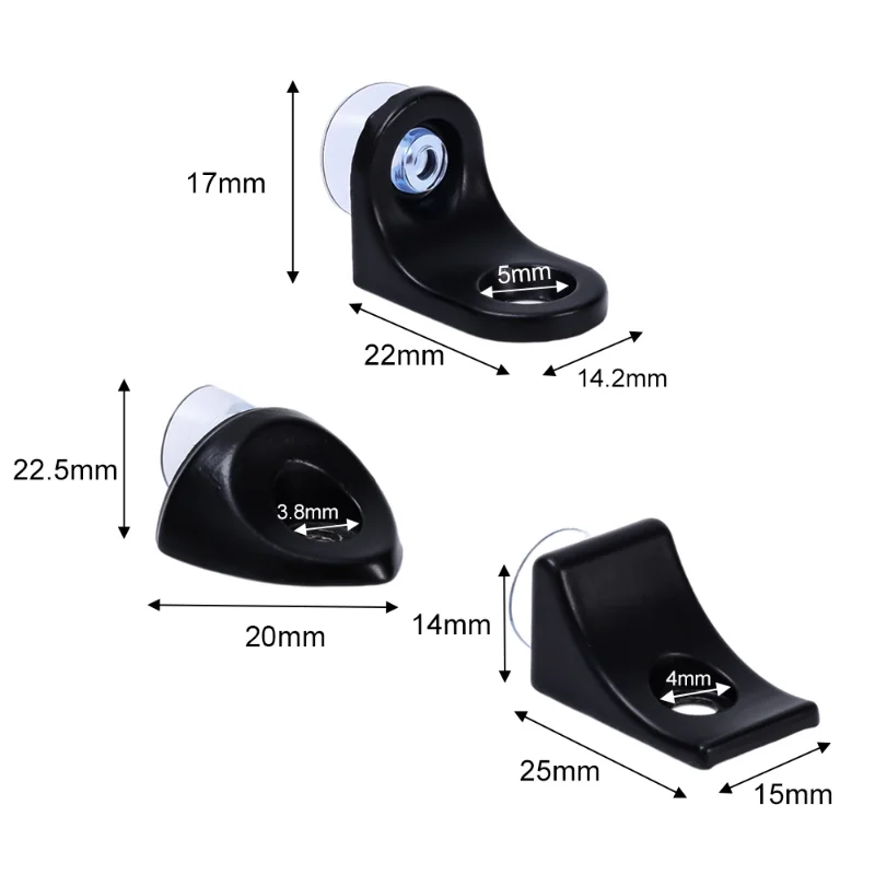 10 Staffe Per Mensole In Vetro - Lega Di Zinco Con Ventosa, Per Cucina E Armadi - Foto 2