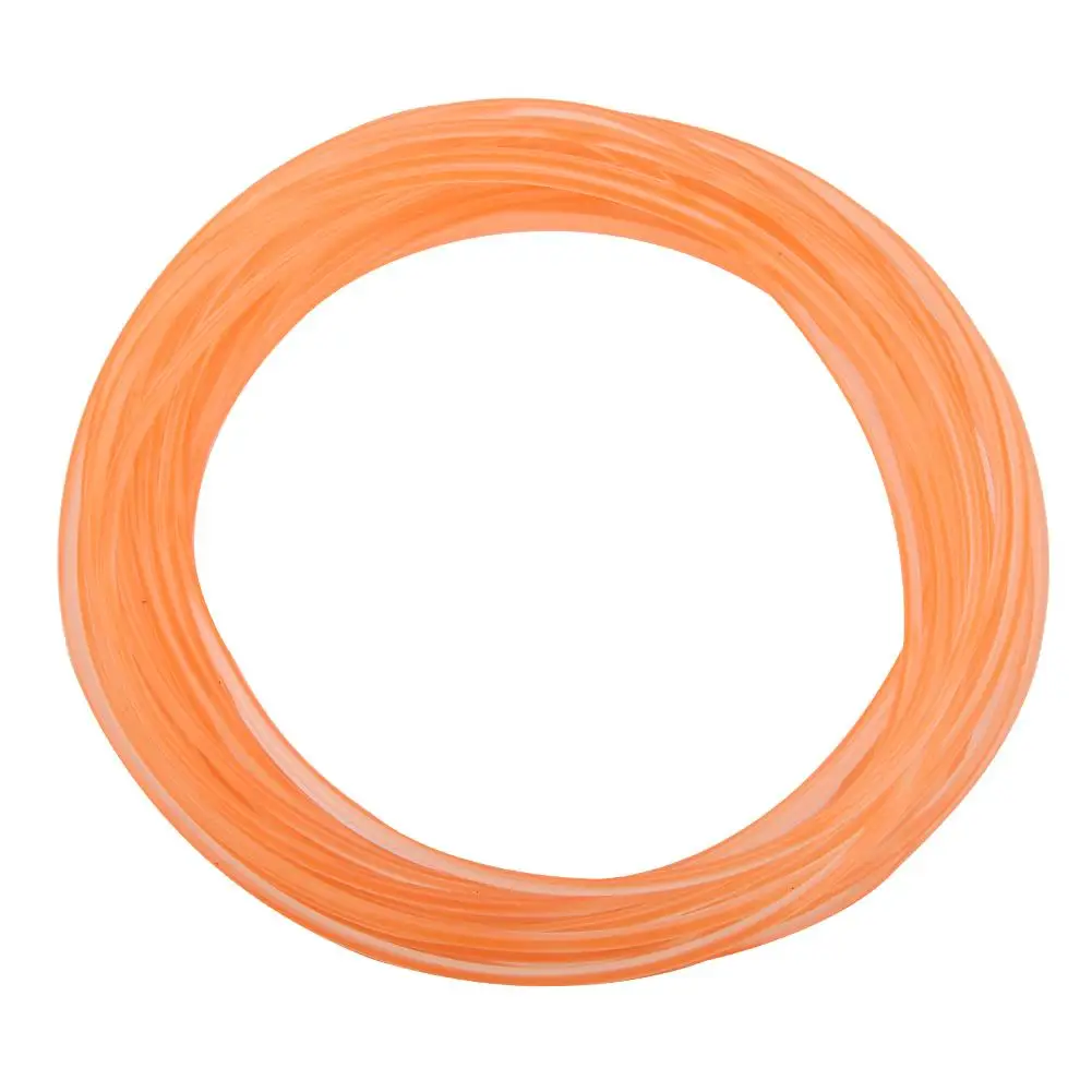 2mm*10m Correa redonda de poliuretano PU de superficie lisa naranja para transmisión de impulsión Correa de poliuretano