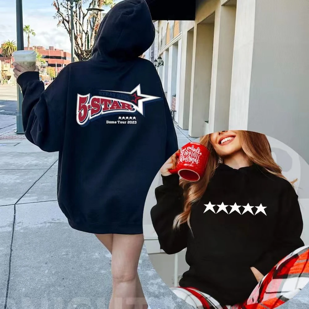 

Kpop 5 Stay Kids Dome Tour 2023 Same Hoodie 5star Design Clothing Man/Women Sweatshirt Unisex Streetwear Jacket Sweatshirt Top
