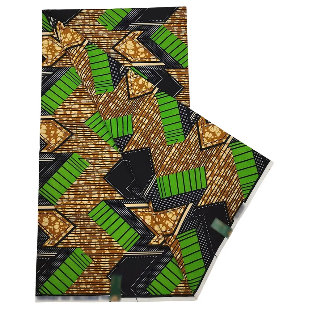 Lovely Real Wax Print Cotton Fabric Dutch Wax African Cloths 6 Yards For Sewing Good-Looking Garment 10W4