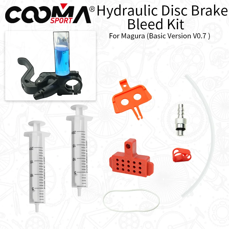 Bicycle Hydraulic Brake Bleed kit for Magura MT Series Brake System, Basic Kit, V0.5/V0.7