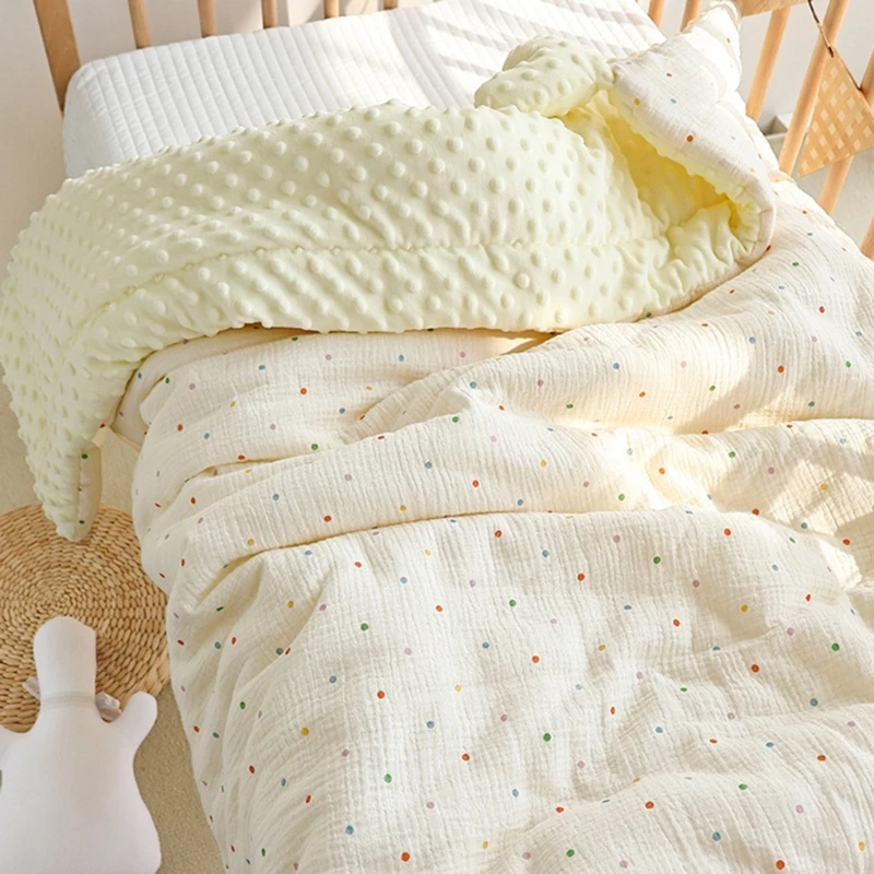 140x110cm Winter Warm Baby Quilt Comforter Quilted Blanket Summer Soft Nap Cover Bed Thick Blanket Newborn Infant