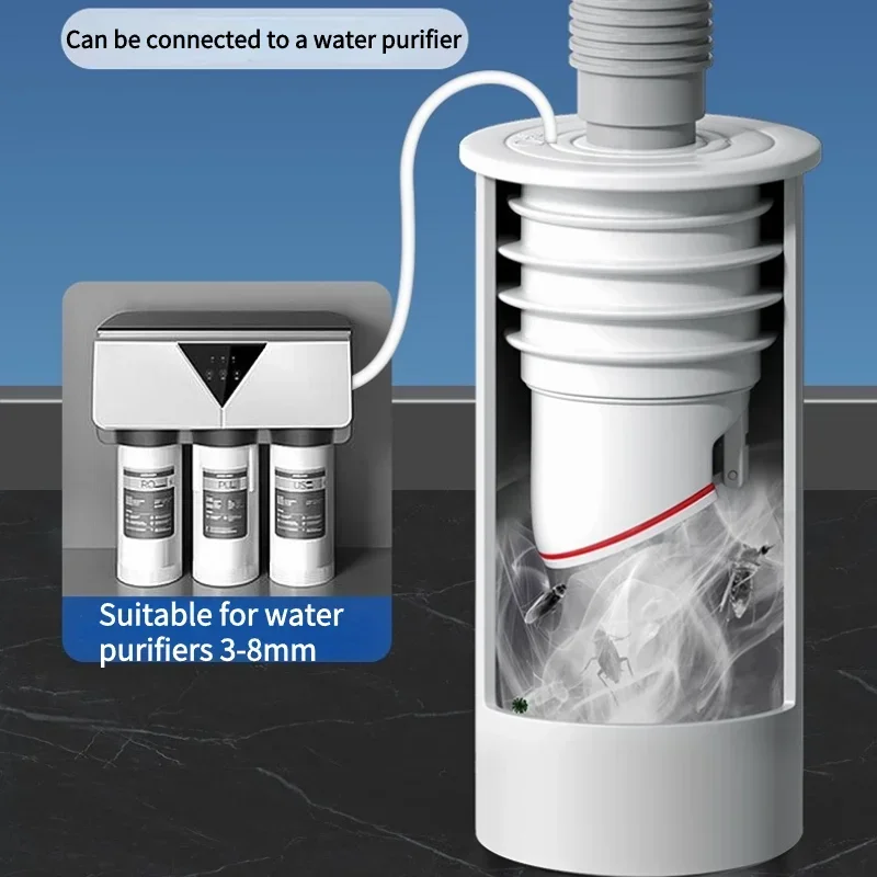 Silicone Drainage Bathroom Sewer Pipe Seal Anti-odor Anti-backflow Sink Drain Filter Water Plug Drains Bathrooms Accessories