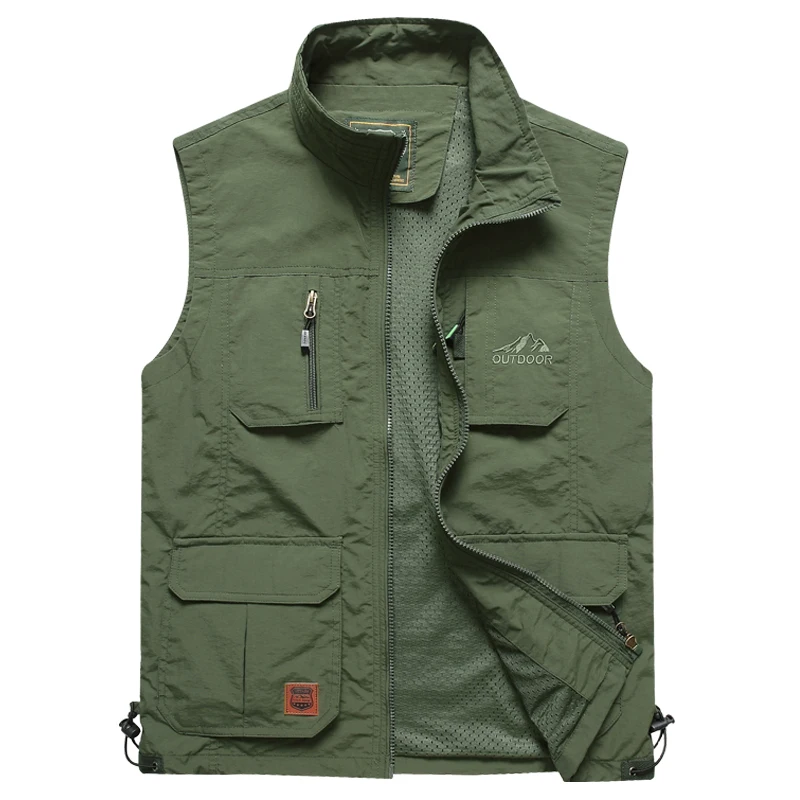 Description Picture 4 of itemSleeveless Jacket Fashion Fishing Vests For Men's Photography Casual Waistcoat 2024 Spring Autumn Outdoors Military Clothing
