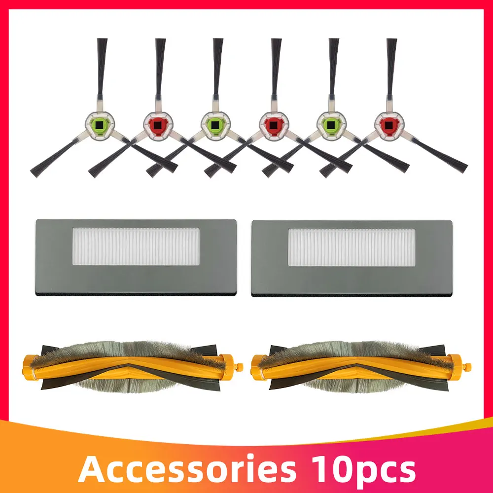 para Ecovacs 900 901 M88 Robô Aspirador de pó Principal Rolo Escova Lateral Mop Pano Hepa Filtro Peças Reposição Acessórios