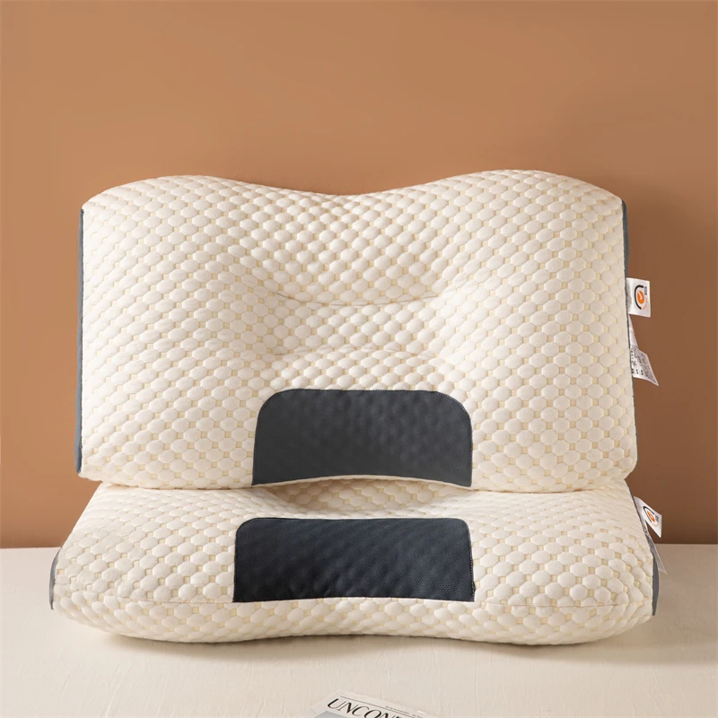 Neck Pillow 3D Neck Pillow Star Hotel Cervical Pillow Massage SPA Single Fiber Core Cervical Sleeping