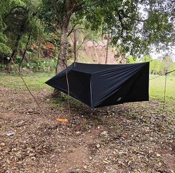 Aricxi Multifunctional Camping Tarp - Lightweight Blackout Silver Coating Sun Shade for Hammock 3