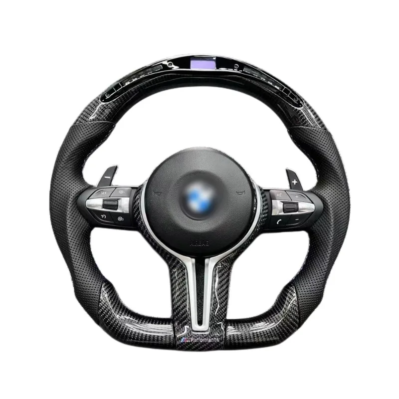 

Car Accessory Car Part Automobile Parts for BMW F18 F10 F15 F16 F20 F22 F30 Performance Carbon Fiber LED Car Steering Wheel