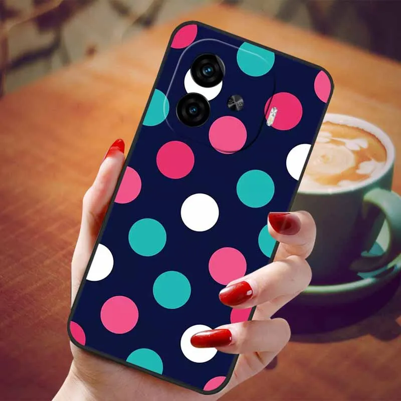 Soft Silicone Fashion Marble Shockproof Case - TPU Bumper Cover, 6.78