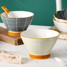 5 Inch Hat Bowl Simple Nordic Style Underglaze Ceramic Tableware Home Kitchen Restaurant Salad Bowl Rice Bowl Noodle Soup Bowl