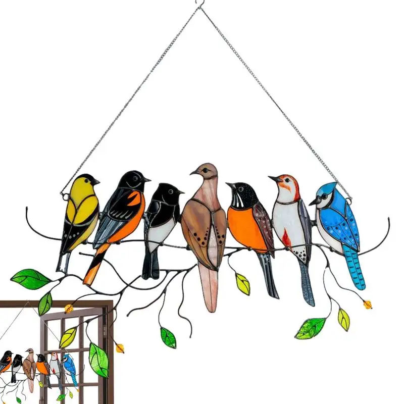 

Разноцветные совы на проволоке, акриловая фотовешалка на ветке, украшение для сада, любовь, подарки, Ловец Солнца, подвеска для дома
