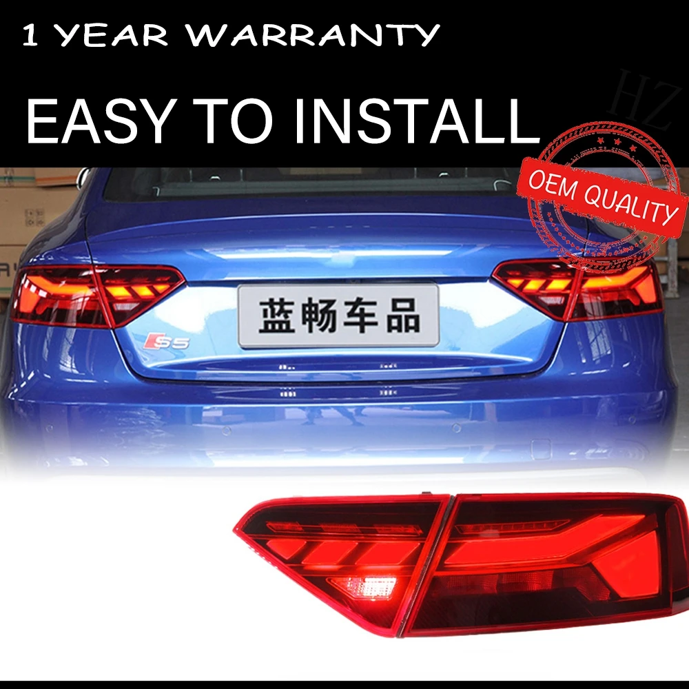 

Tail Light For Audi A5 2008-2016 автомобильные товары DRL 12V H7 LED Light Novelty auto Car accessories Audi A5 4 PCS Taillights