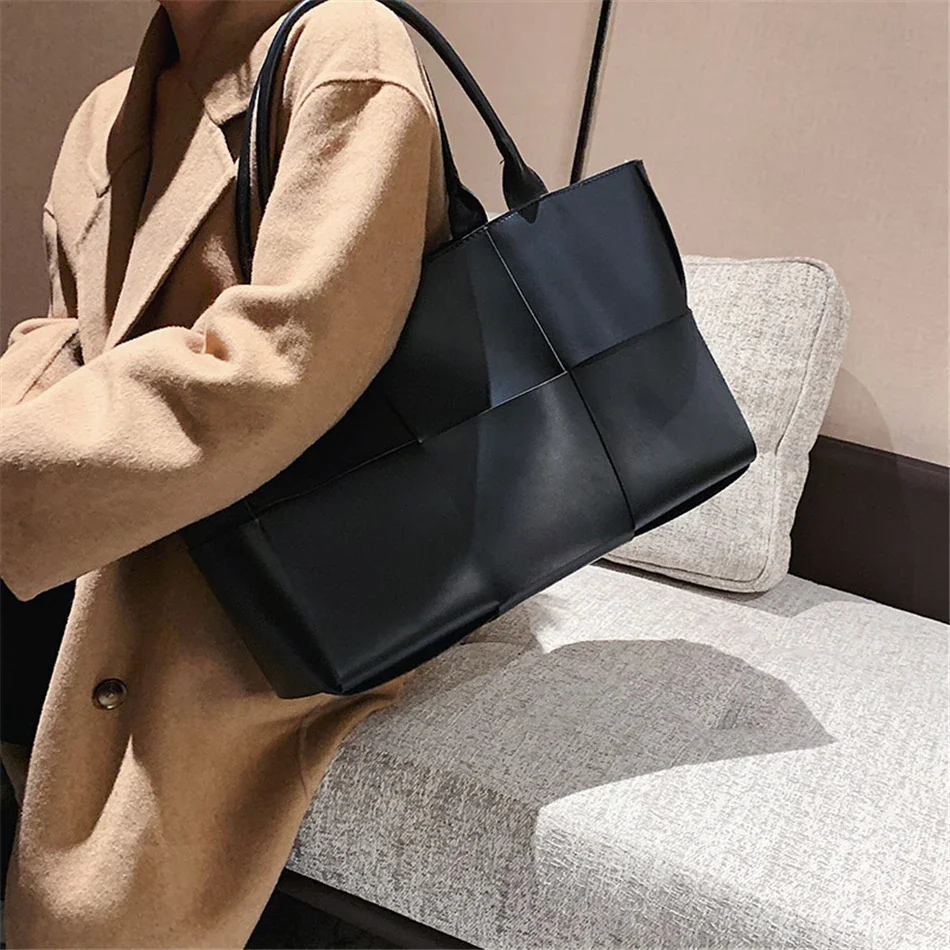 Handbag Tote Bag Famous Brand Large Weave Tote Bags Leather Shoulder Bags for Women Designer Luxury Lady Top-handle Luxury Sac