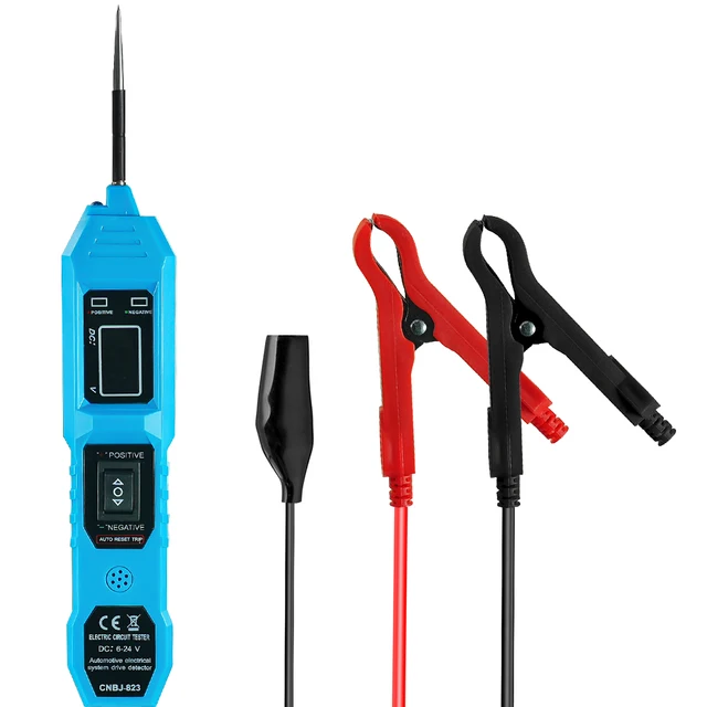 Tester Circuiti Auto AUTOOL BT260 – Diagnostica Elettrica 6V/24V Con Torcia LED, Multimetro Per Auto, Barca E Camion, Display LCD E Cavo Da 10 M