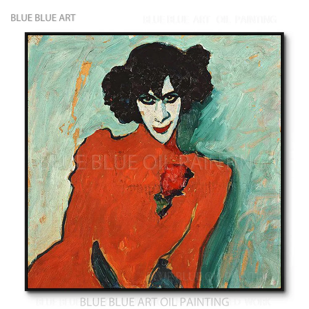 

Hand-painted Abstract Portrait Acrylic Painting on Canvas Unique Home Decor Fine Art Modern Artwork Abstract Woman Oil Painting
