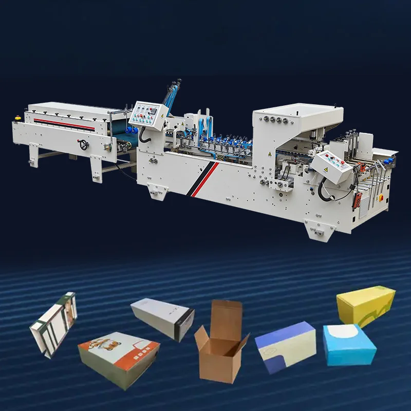 High Performance Carton Folder Gluer Corrugated Cardboard Box Pasting  Machine Fully Automatic Paste Flaps Boxing Production Line - AliExpress
