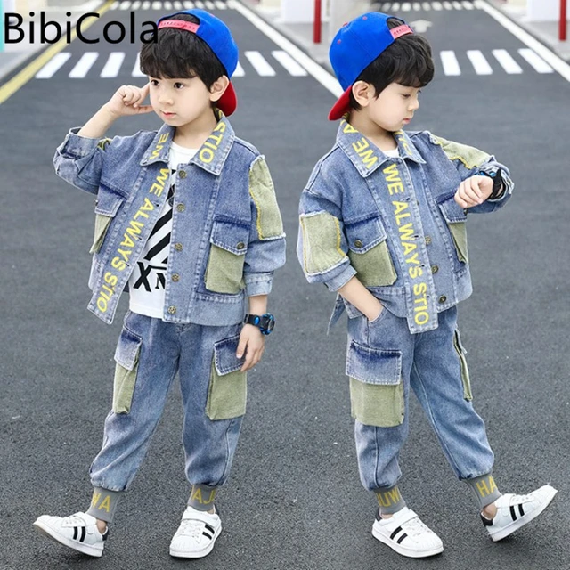 Spring Autum Baby Boy Boutique Clothing Set Fashion Boys Denim Jacket And  Pants 2 Piece Outfits Kids Bebes Girls Suits 2-9 Years - Children's Sets -  AliExpress