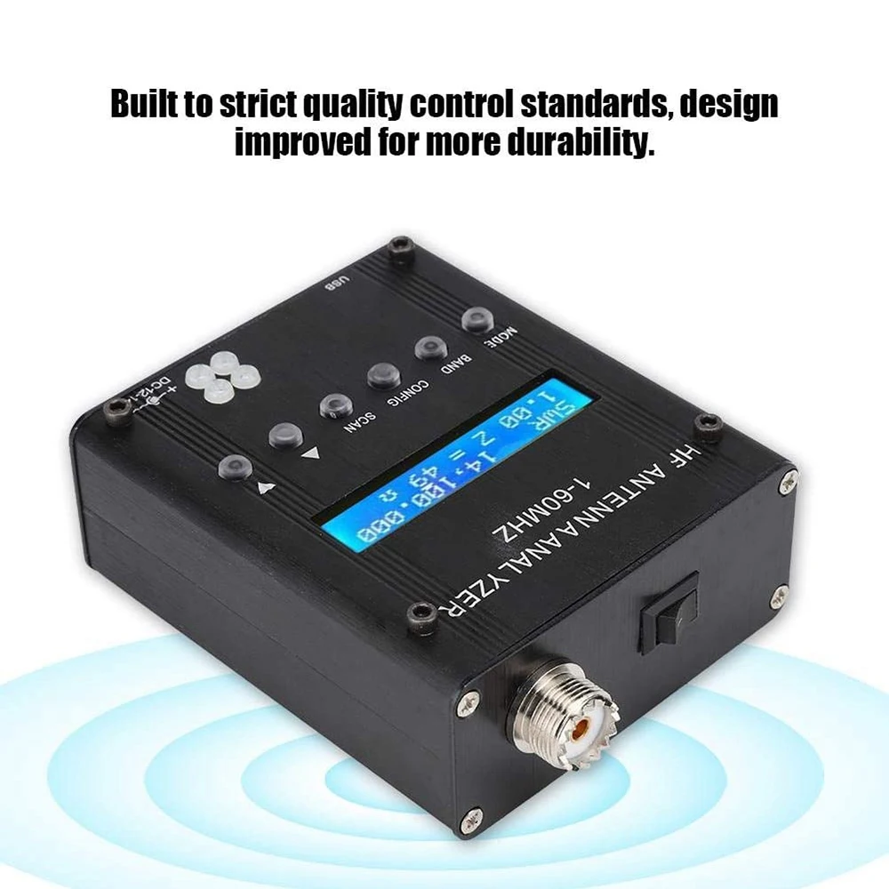 Antenna Analyzer,Bluetooth Digital Shortwave Antenna Analyzer MR300 Output 2.0V Pp Typical Adjustable Meter Tester