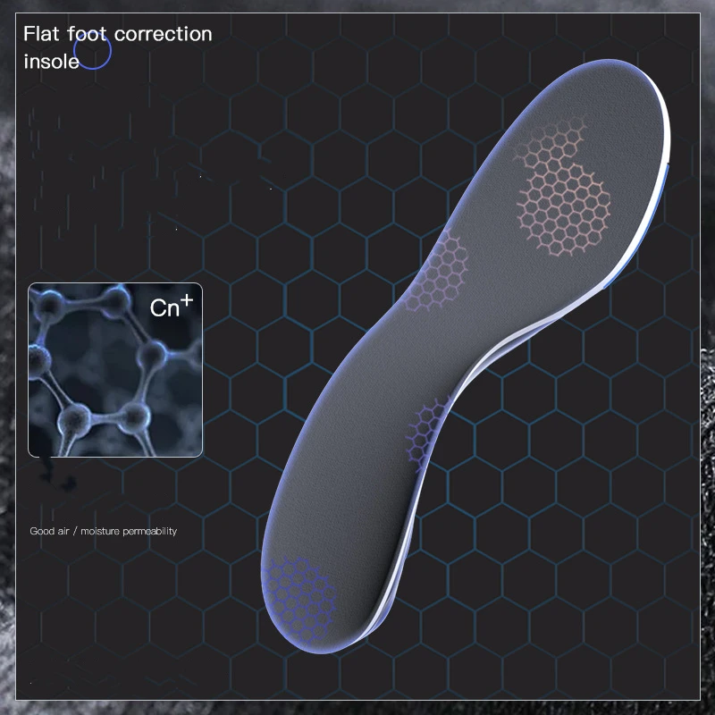 Graphene Sports Insole For Breathable Soft Elastic Cushioning  Insoles Shoes Insert High Arch Support Pad For Plantar Unisex
