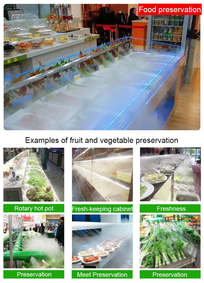 DC48V 6/8/10/12 Head Stainless Steel Ultrasonic Humidifier Mist Maker Fogger Greenhouse Hydroponics Fog Sprayer Generator 2