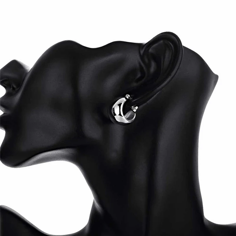 Fine 925 sterling silver earrings wedding high quality popular product fashion women party Earring Jewelry - 3
