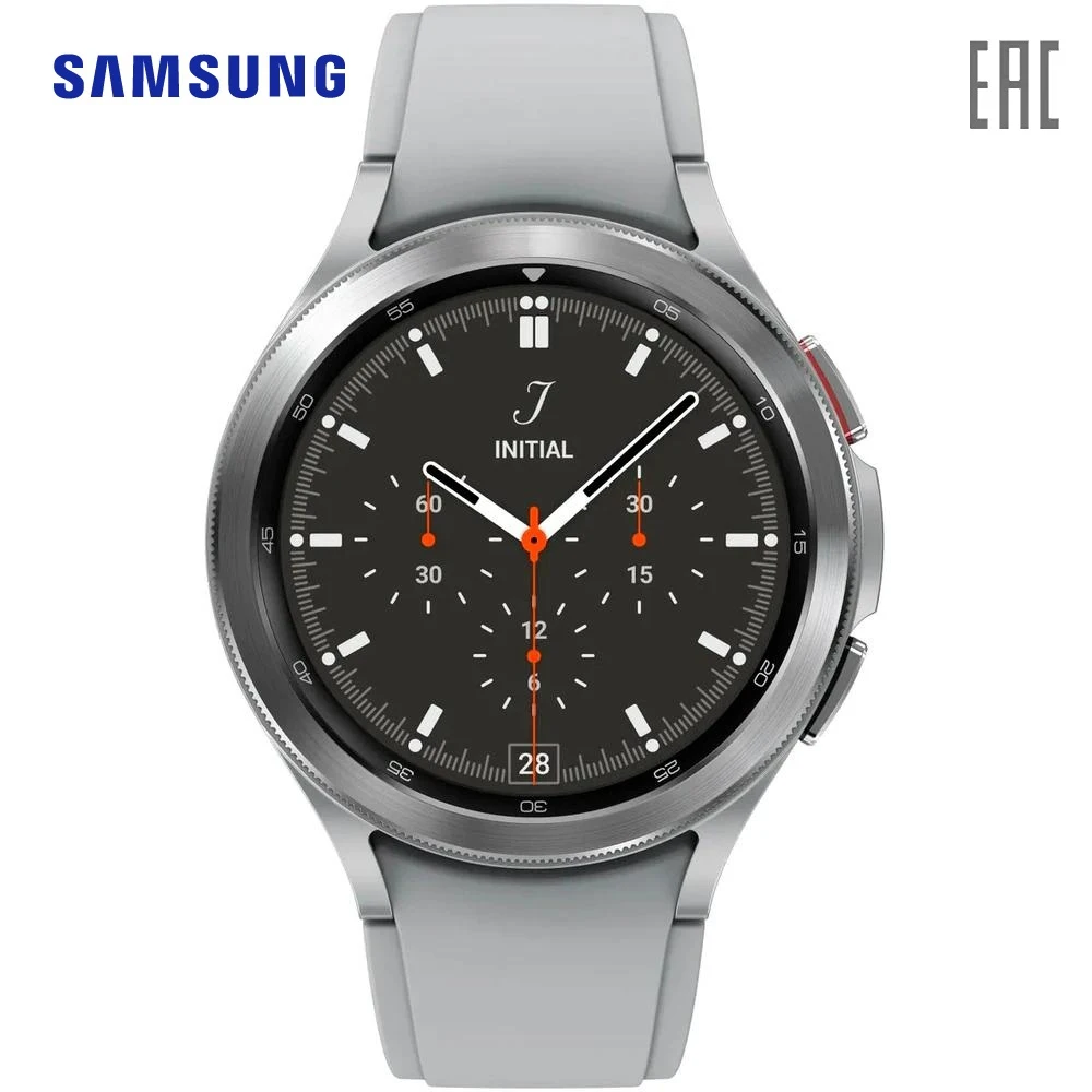Смарт-часы Samsung Galaxy Watch 4 Classic 46мм 1.4&quot Super AMOLED серебристый (SM-R890NZSACIS) | Электроника