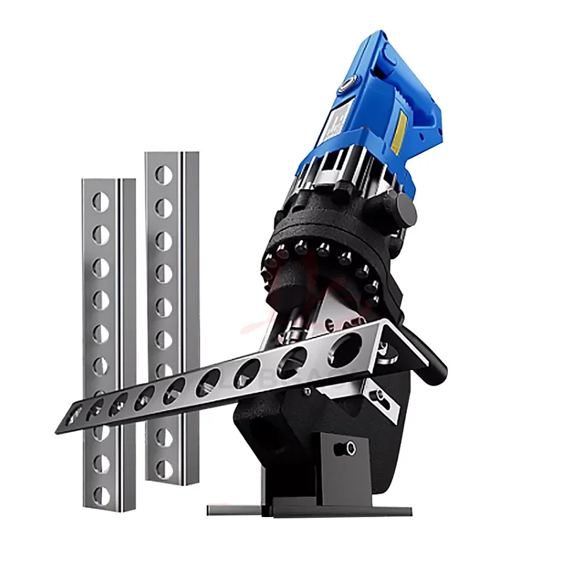 Multifunctional Electric Hydraulic Machine Portable Punching Machine C Type Steel  Beveled Angle Rounded Angle The Moveable 5cm 5