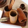 Bamboo Wooden Chopstick Cylinder Tableware Drainage Kitchen Storage Container Bamboo Sign Cylinder Restaurant Supplies 1