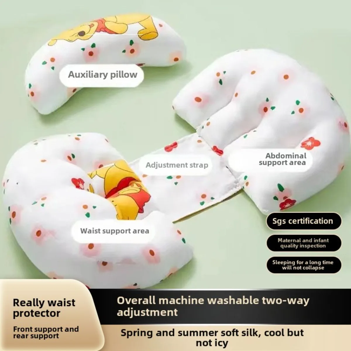 Pregnancy Pillow Maternity Body Pillows Pregnant Nursing Pillow for Pregnant Women Pregnancy Accessories Mommy Aid Sleep Bedding