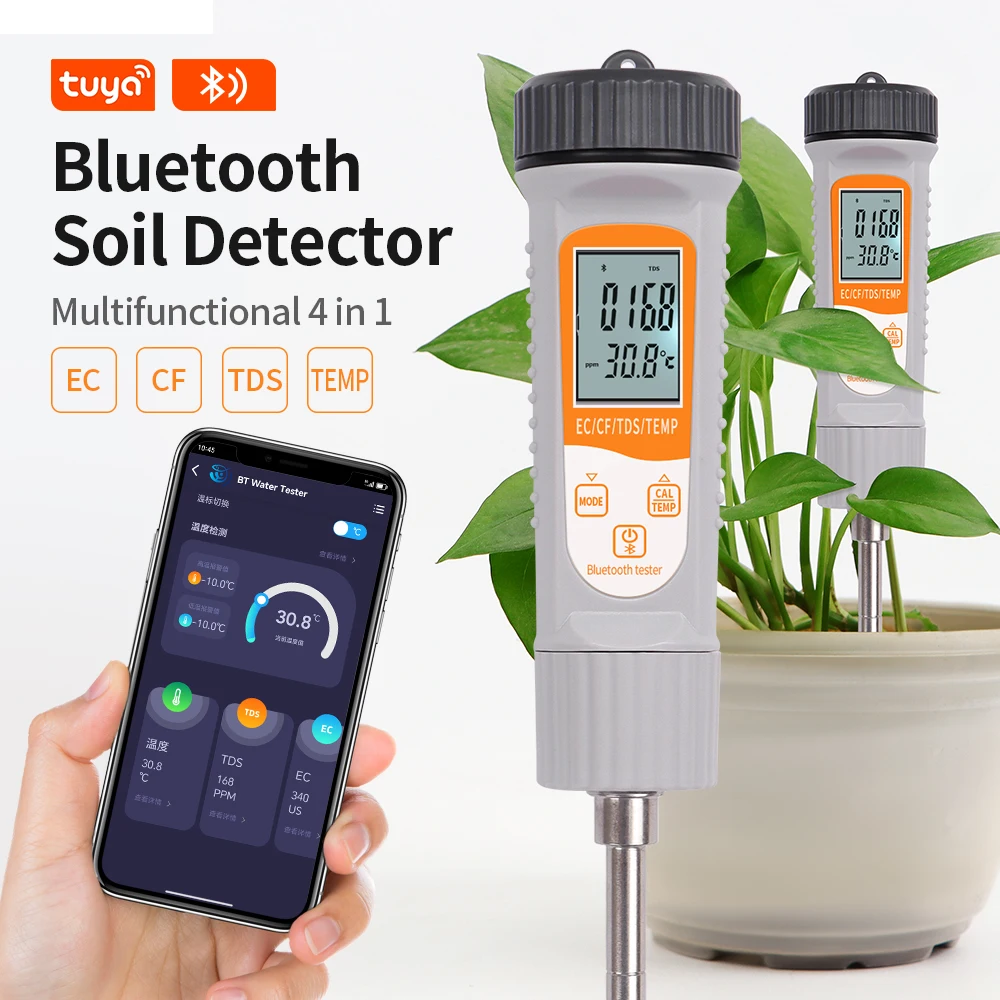 Smart Digital Soil Water Quality Monitor for Farm Garden Plant
