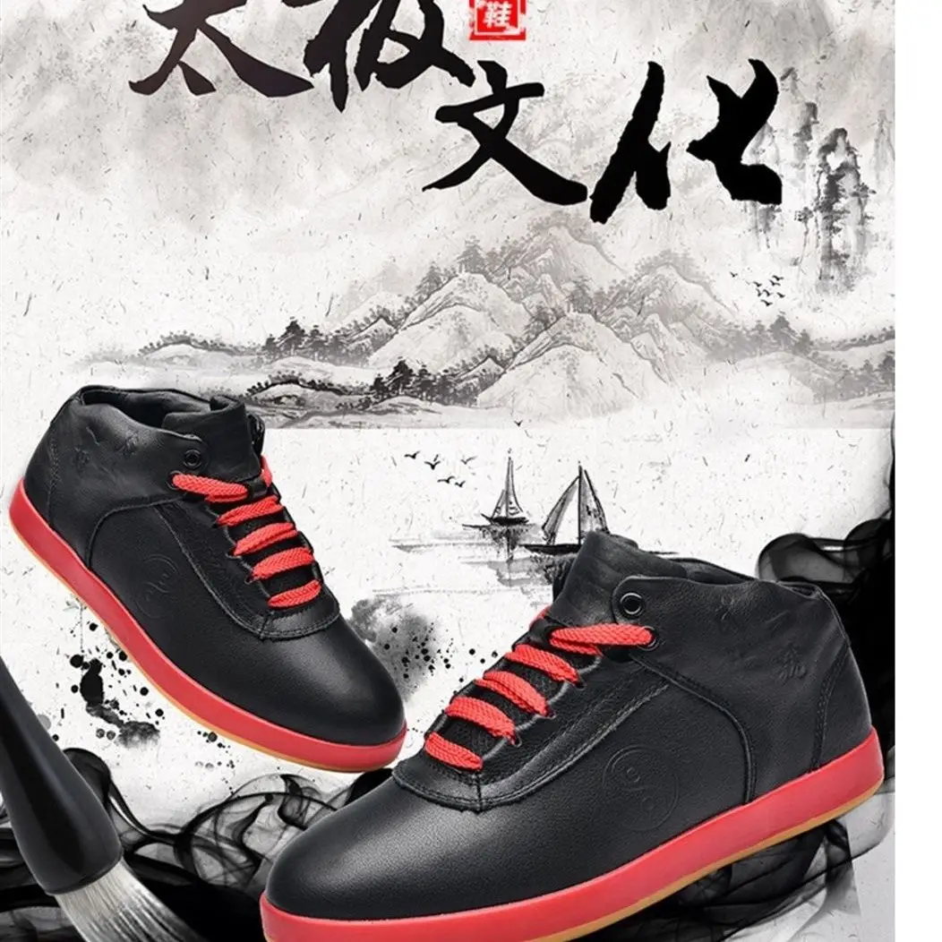 Kung Fu Shoes Tai Chi Wing Chun Sneakers Martial Arts Martial Arts Shoes First Layer Cowhide Sneakers