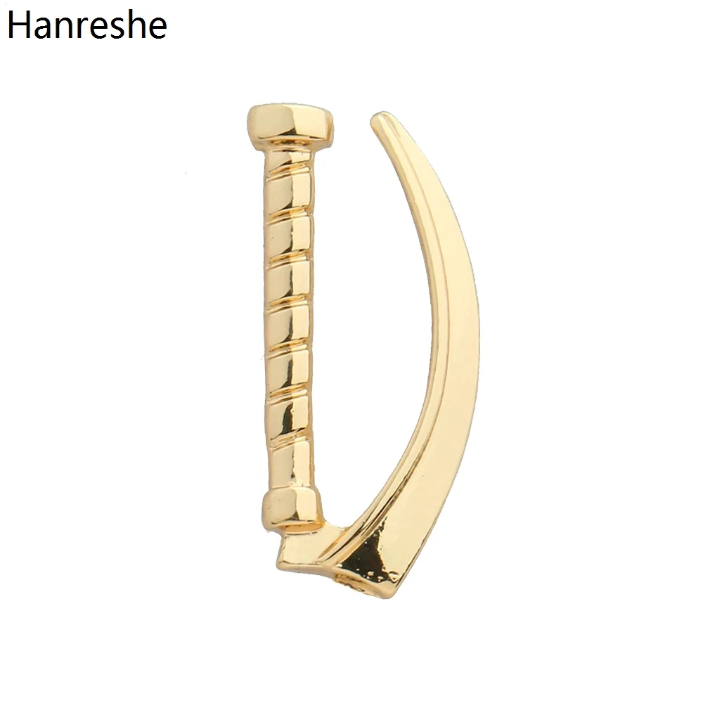 Hanreshe Medical Laryngoscope Brooch Silver Plated Medicine Jewelry for
