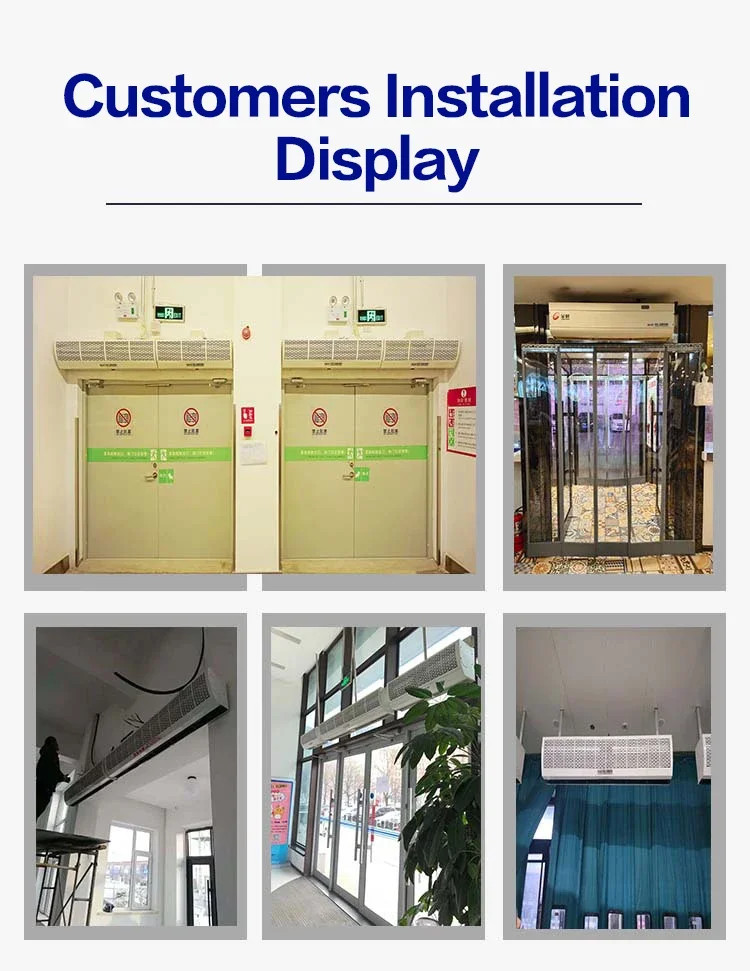 Air Curtain MachineCooling Air Curtain With High Speed For Malls,groceries And Airports With AC Cross Flow