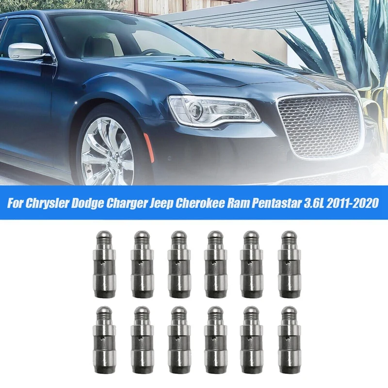 

12Pcs 5184332AA Valve Lifter Kit for Chrysler Dodge Grand Jeep Ram Pentastar 3.6L 2011-2020 Adjuster Valve Lash Tappet