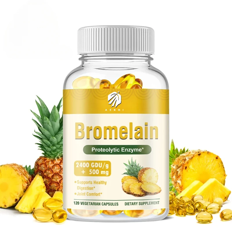 Bromelain Capsules-Supports Digestion, Joint , Immune, Cardiovascular & Respiratory Health