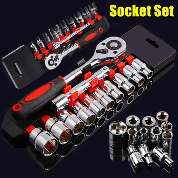 New Upgrade Wrench Socket Set Hardware Car Boat Motorcycle Bicycle Repairing Tool