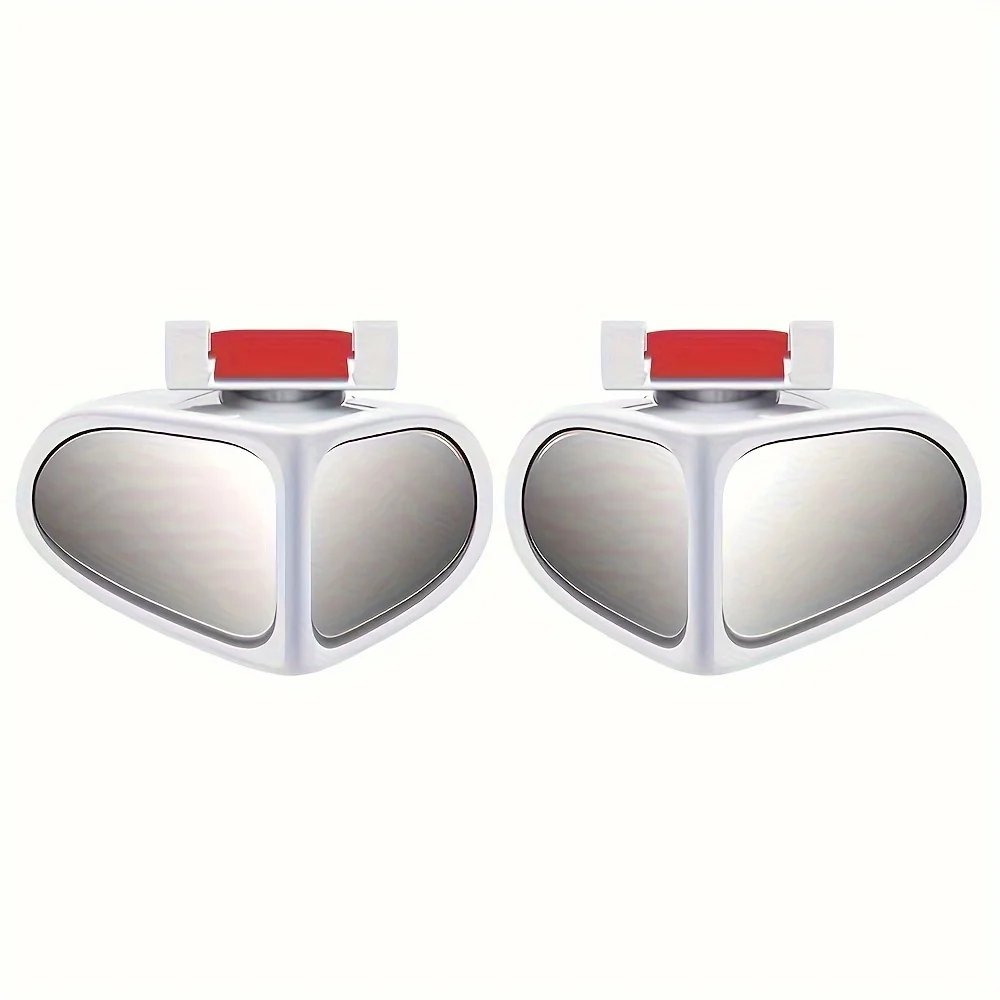 전방 및 후방 바퀴용 HD 사각 거울, 트럭, SUV, 세단용 울트라 클리어 글래스, 360 ° 조절 가능, 광각 뷰, 2 개