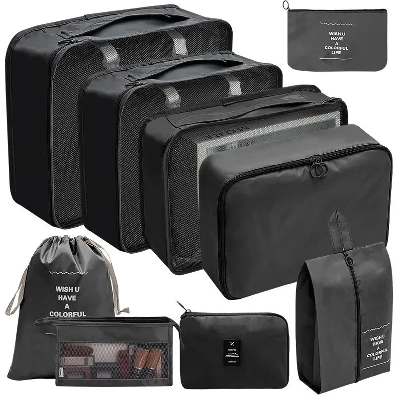 Travel Set Shoe Underwear Storage Bag Foldable Washing Portable Cosmetic Digital Box Bundle Organizer Toiletries Clothes Reusabl