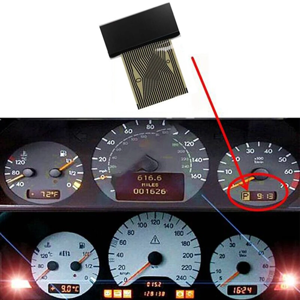 오른쪽 대시보드 LCD 화면 계기판 디스플레이 화면, 메르세데스 E 클래스 (..