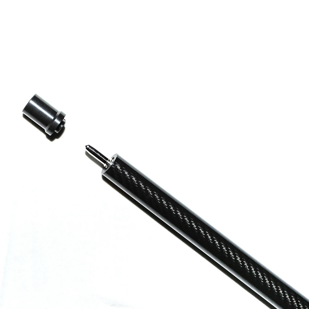 光沢のあるカーボンファイバーバットオブビリヤード、ブラックプレイ