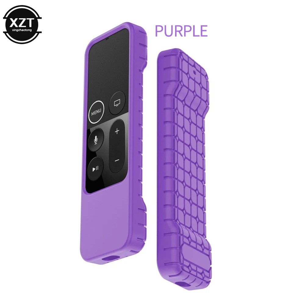 Silicone Remote Control Case for Apple TV 4K 4th Generation Siri Controller Protector Shockproof Anti-Slip Protective Cover for Silicone Remote Case Silicone Remote Cover Silicone Remote Sleeve Remote Controller Cover Silicone Case Protector