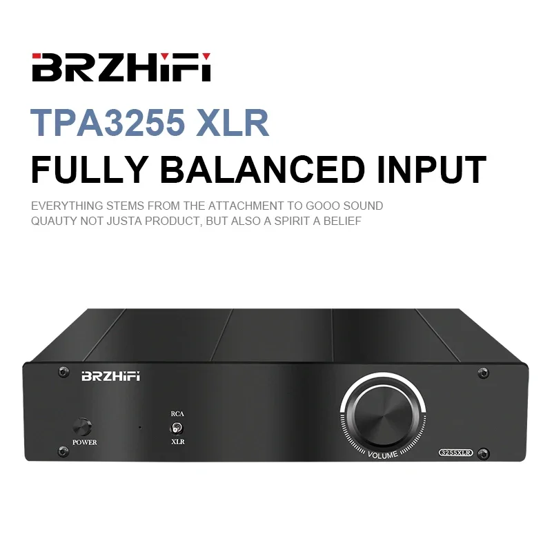 

Звуковой усилитель BRZHIFI Audio TPA3255 XLR, полностью сбалансированный вход и выход, 300 Вт * 2 аудиофильный цифровой усилитель, Hi-Fi стерео усилитель