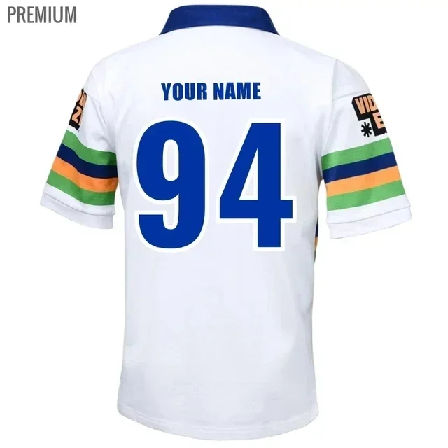 thumbnail image 1 of Camiseta retro visitante de los Canberra Raiders de 1994, talla: S-5XL (nombre y número personalizados), 1 of 5