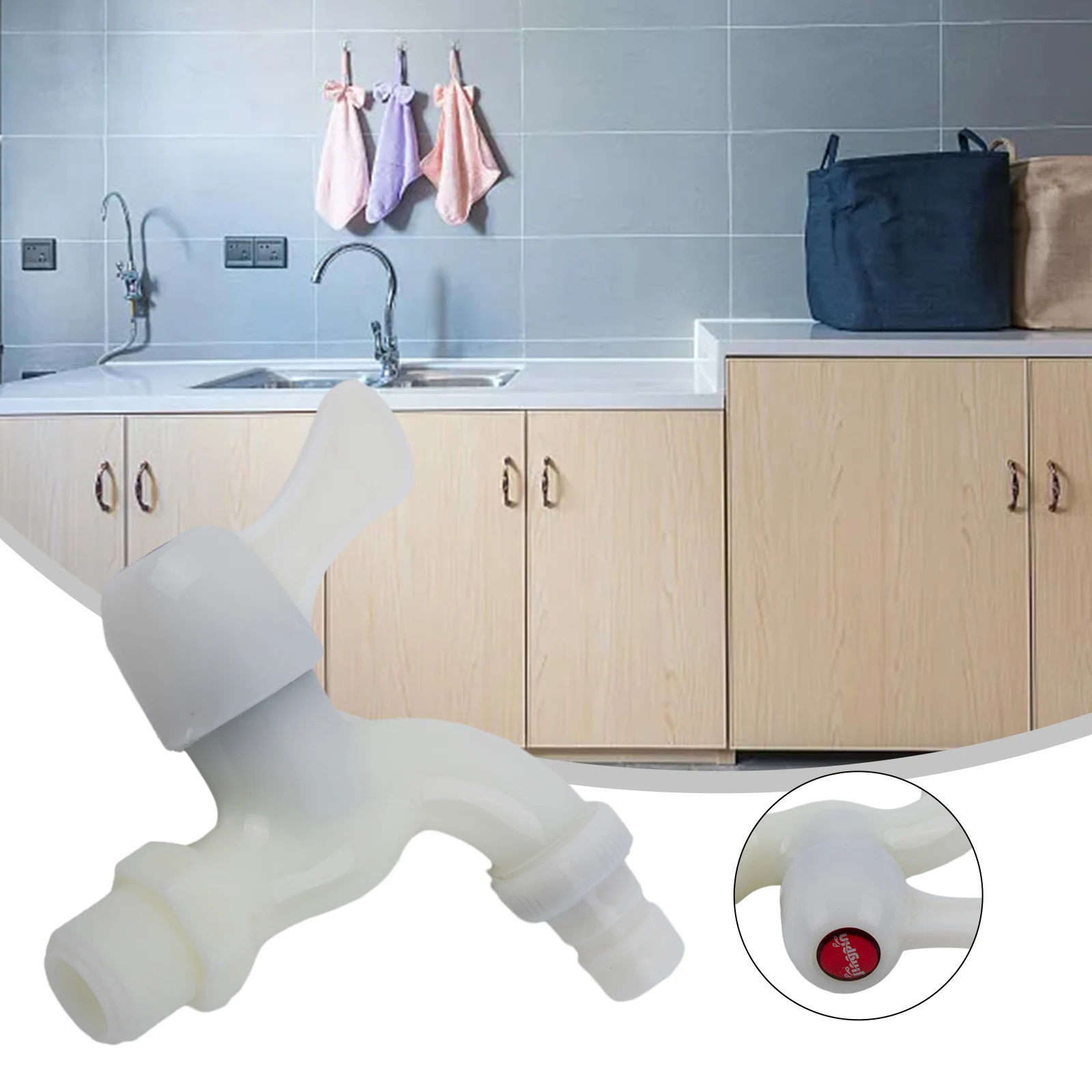 

Plastic Faucet Water Faucet Skid-proof Faucet Faucet Nozzle Hot And Cold Water Household Quick Connect Single Cold